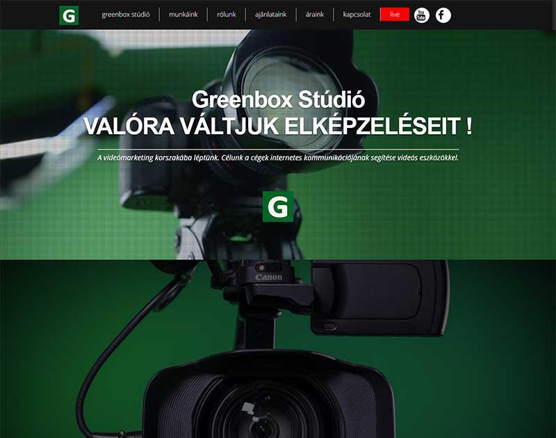 Greenbox studio honlap